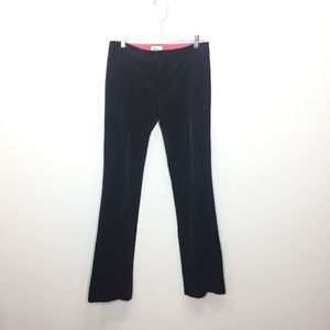 Milly of New York black corduroy velvet trouser pants 4